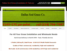 Tablet Screenshot of dallassodgrass.com